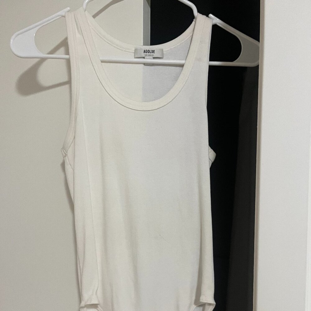 White Agolde Bodysuit
